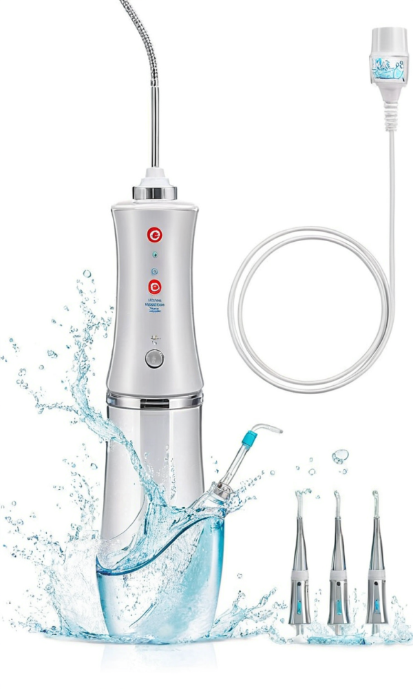Fio dental de água elétrica sem fio 3 modos 4 bicos limpar e usar fio dental de água irrigador de fio dental portátil fio dental de água oral pedras de amígdalas recarregáveis curso adulto