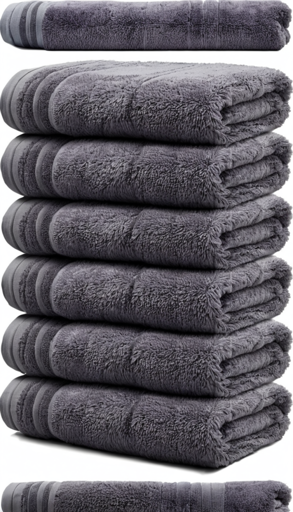 Conjunto de 4 toalhas de banho extra grandes 30 x 60 polegadas, 100% algodão, maior e mais leve, secagem mais rápida, peso mais leve, super macio e absorvente, toalhas de banho perfeitas - Image 3