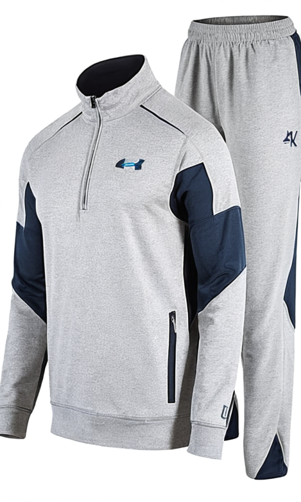 Homem sportswear homem sportswear duas peças casual esporte jogging warm-up completo zip terno