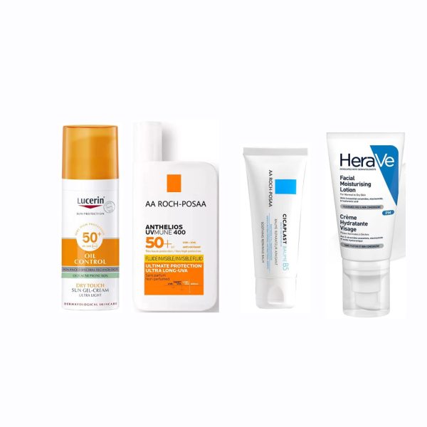 Lucerin+Herave+AA ROCH-POSAA Conjunto combinado, produto inclinado Produtos que irão expirar em breve