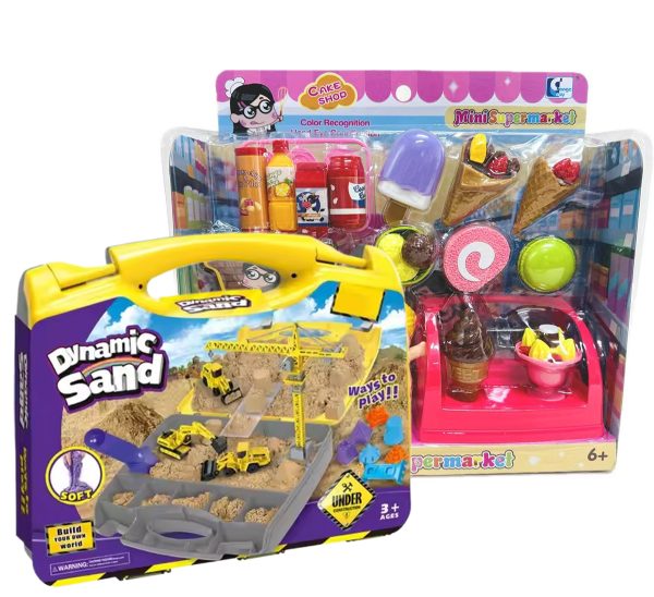 Hot seller Kids Indoor Outdoor Toy Sensorial DIY Magic Space Sand Play Sand 1000g Engineering Vehicle Series Mold Acessórios