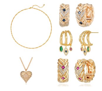 Personalizado nupcial luxo jóias mulher encantos 14k 18k ouro laboratório feito anéis de diamante brincos pulseiras colares moda jóias conjuntos