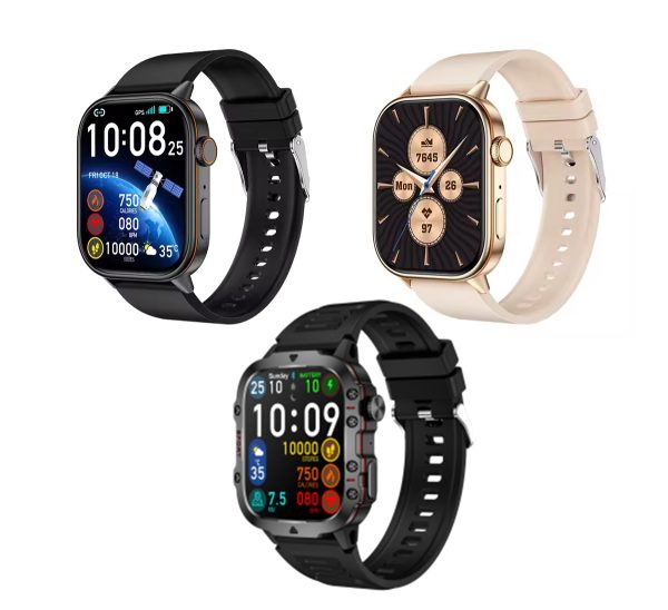 Relógio para Mulheres Homens Relógio Inteligente 2025 QX11 Rastreador De Fitness Freqüência Cardíaca Com Pressão Smartwatch