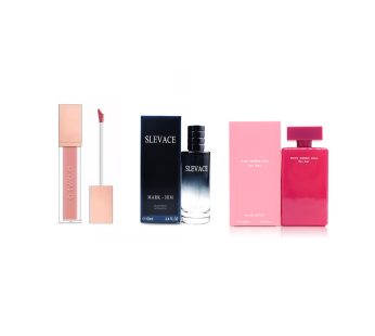 Caixa de presente de perfume duplo de zhencai bloqueio de cor—não-tocha copo lábio mel + mulheres perfume & conjunto de perfume masculino