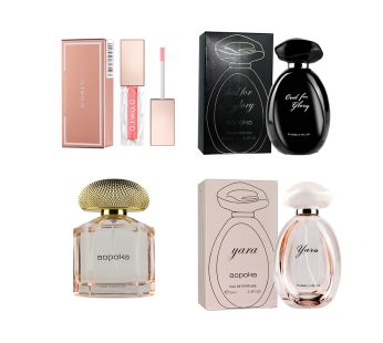 Zhencai lock fragrância caixa de presente—copo não-tocada lábio mel + senhoras perfume