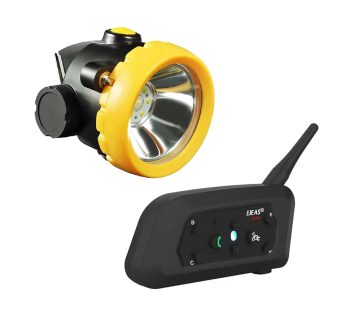 Intercomunicador Bluetooth para Capacete+Lanterna de Capacete Nível Profissional