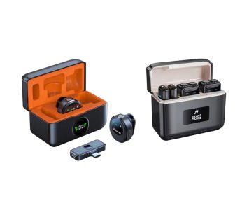 KIT LJMSX29×LJMSX22PRO 2025 Novo Mini Microfone de lapela sem fio para videoconferência YouTube Podcasts Monitor Headphones Clip-on e portátil