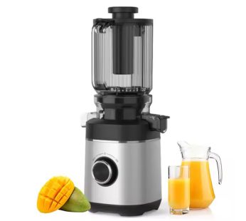 CP01 Espremedor elétrico Extrator de suco de frutas, máquina de mastigar lenta e com boca grande