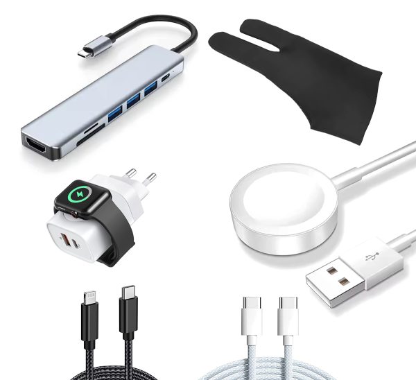 Kit de Carregamento Minimalista para Viagens – Carregamento Rápido para Múltiplos Dispositivos, Tudo em um Só Pacote