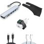 Kit Completo de Carregamento e Luvas Touchscreen: Cabos Universais + Luva para Clima Frio