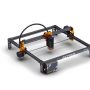 Controle de aplicação máquina de corte a laser profissional P1 S com saída de 6w 400 * 410 mm gravada em metal de madeira e cristal compatível com Crytal